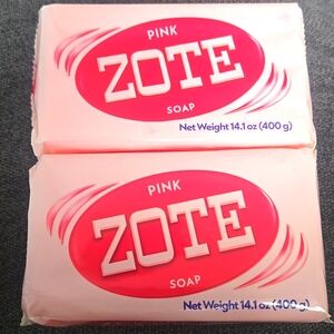 Two bars pink Zote soap New NWOT 14 oz laundry, pretreating clothes catfish Bait